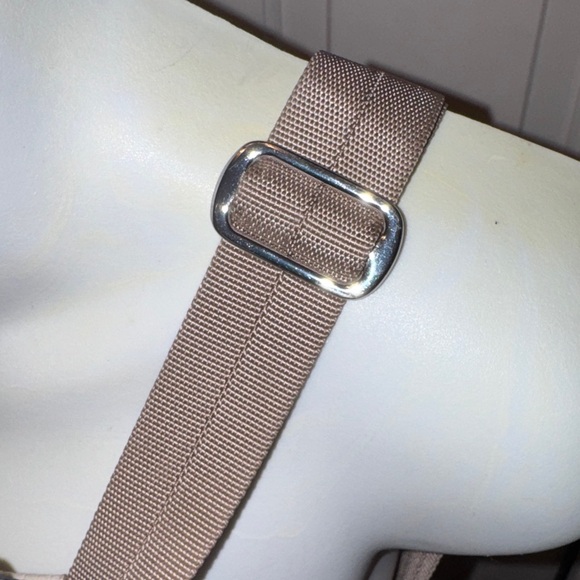 MZ Wallace Quilted Backpack - Yellow, Blue, and Tan camouflage, rare - Picture 5 of 16